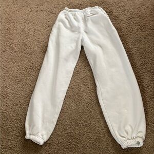PrettyLittleThing Classic White Joggers